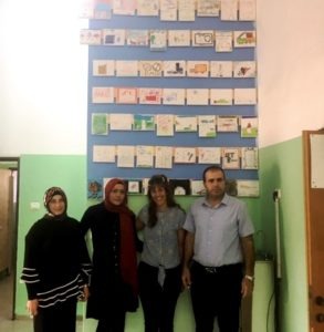 Wall of dreams created by students at VWEI partner school in Arab community of Tamra.