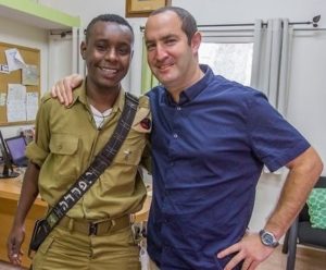 Yeha'alem Farada and Shmuli Bing, Director, Yemin Orde Youth Village
