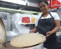 Traditional Ethiopian bread, Injera, is prepared at Yemin Orde. Traditional Ethiopian bread, Injera, is prepared at Yemin Orde.
