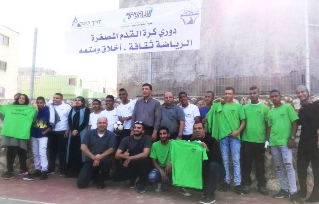 Educators and students at Jisr a-Zarqa high school enjoyed a school-wide soccer tournament.