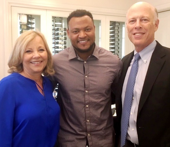 Lisa and Steve Rosenfeld hosted Tamir Temesgen Zalaw in their home in Boca Raton, Fla.